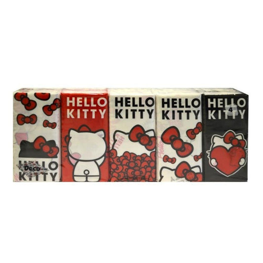 World Cart Hello Kitty Handkerchiefs Tissue 10x9cm, Pack of 10