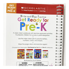 Scholastic Early Learners: Write and Wipe Practice: Get Ready for Pre-K