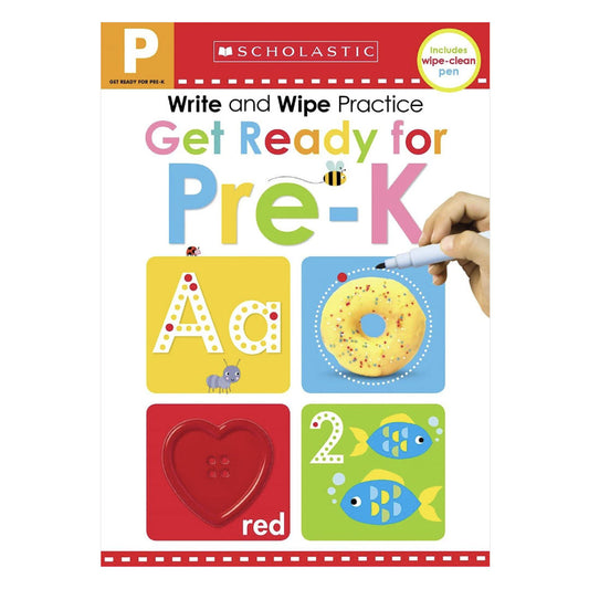 Scholastic Early Learners: Write and Wipe Practice: Get Ready for Pre-K