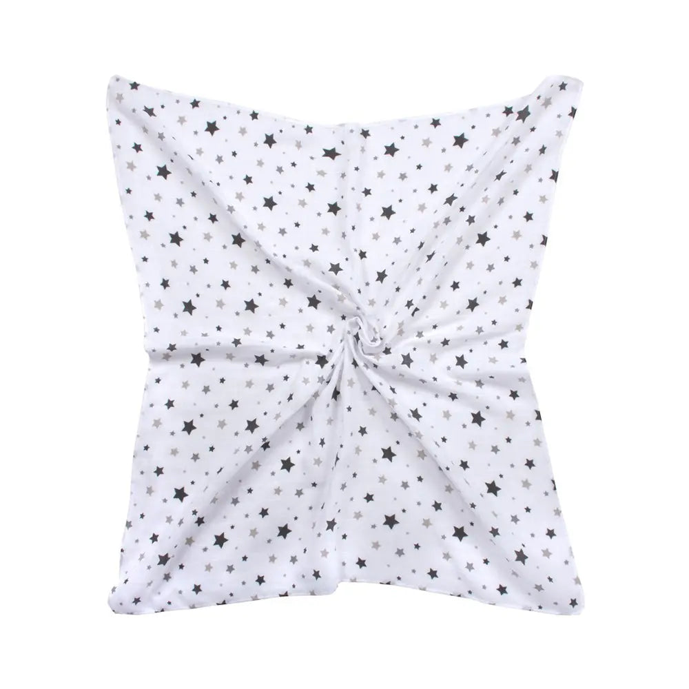 Sevi Bebe Printed Muslin Blanket 120x100 cm - Grey Star Sevi Bebe