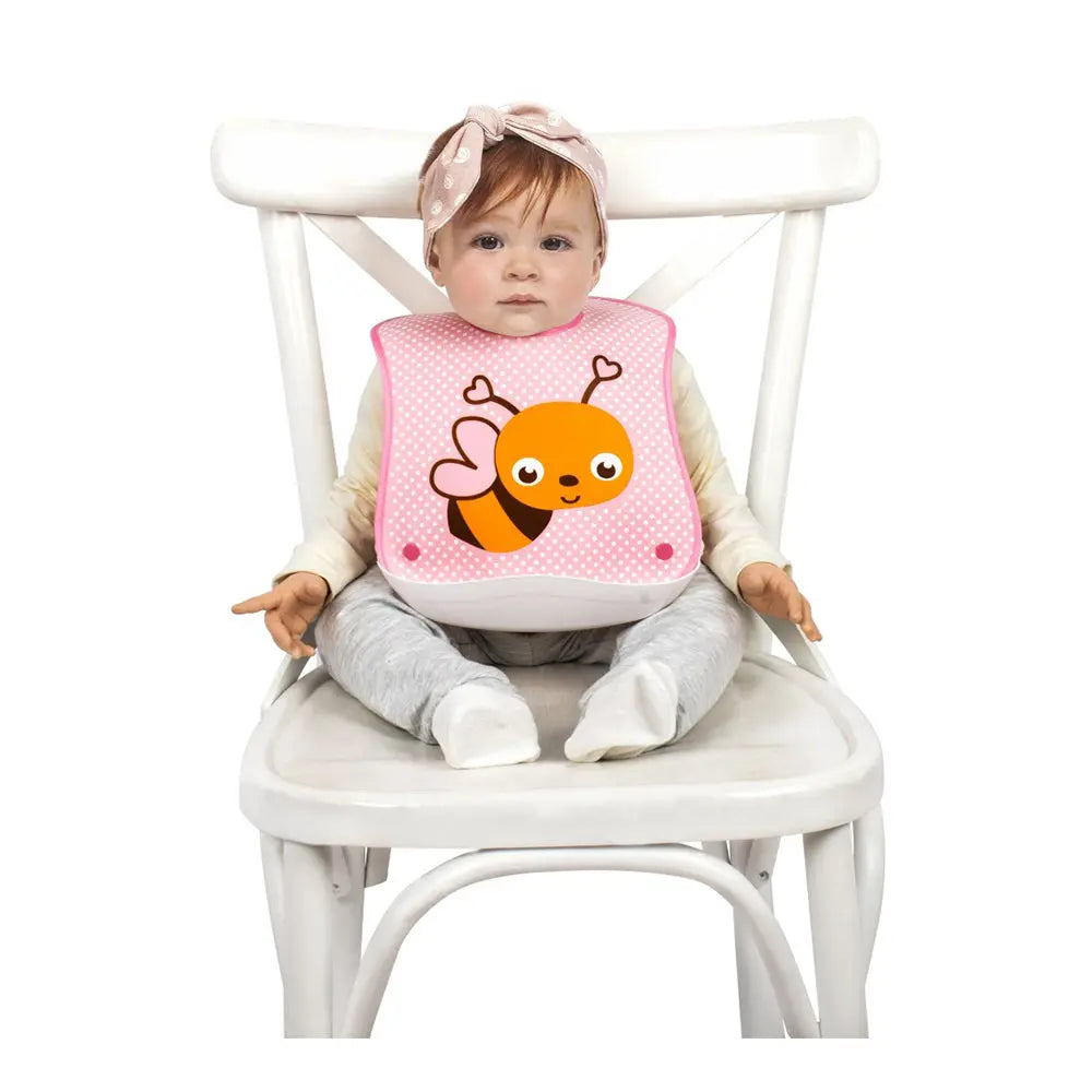 Sevi Bebe Bib With Plastic Pocket - Bee (8-18 Months) Sevi Bebe