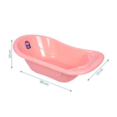 Sevi Bebe Baby Bathtub With Drain Plug - Salmon Pink