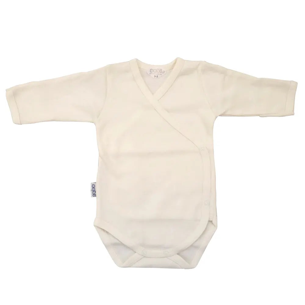 SEBI-Cotton Long Sleeve BodySuit  -White- 0-3 M SEBI
