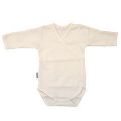 SEBI-Cotton Long Sleeve BodySuit  -White- 0-3 M