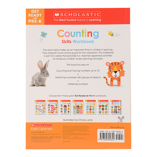 Scholastic Get Ready for Pre-K Skills Workbook: Counting