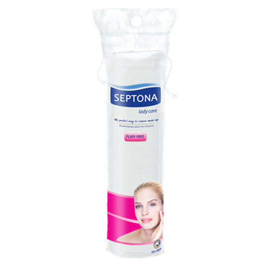وسادات قطنية من Septona حقيبة تجميل دائرية (100 قطعة)