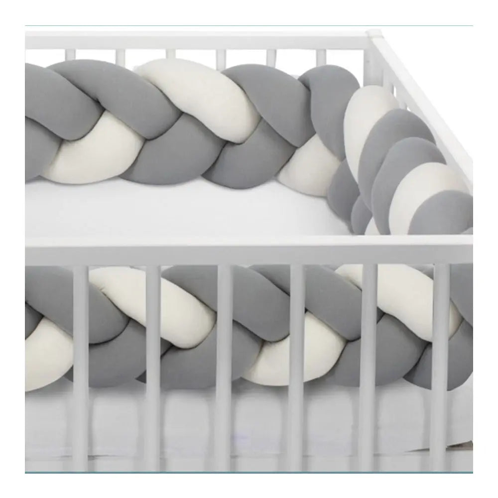 Sevi Bebe 3 in 1 Multifunctional Braided Bed & Bumper - Grey Sevi Bebe