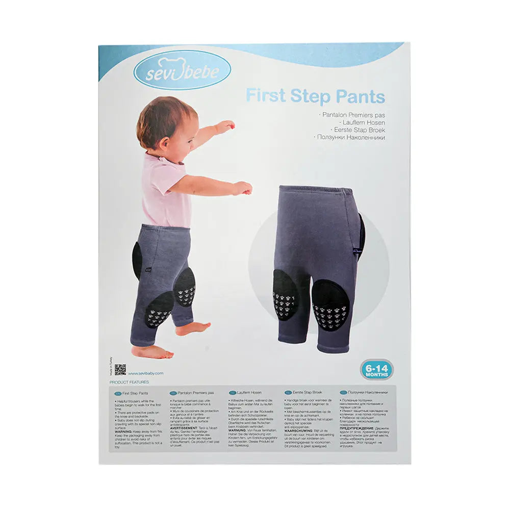 Sevi Bebe Baby First Step Pants - Grey (6-14 Months) Sevi Bebe