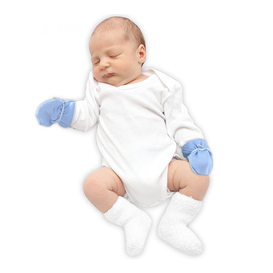 Sevi Bebe Baby Mittens (In Tulle Packaging) - Blue