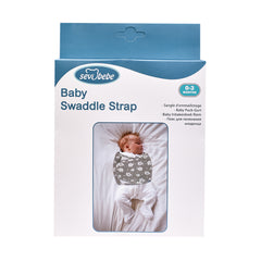 Sevi Bebe Baby Swaddle Strap - Grey (0-3 Months)