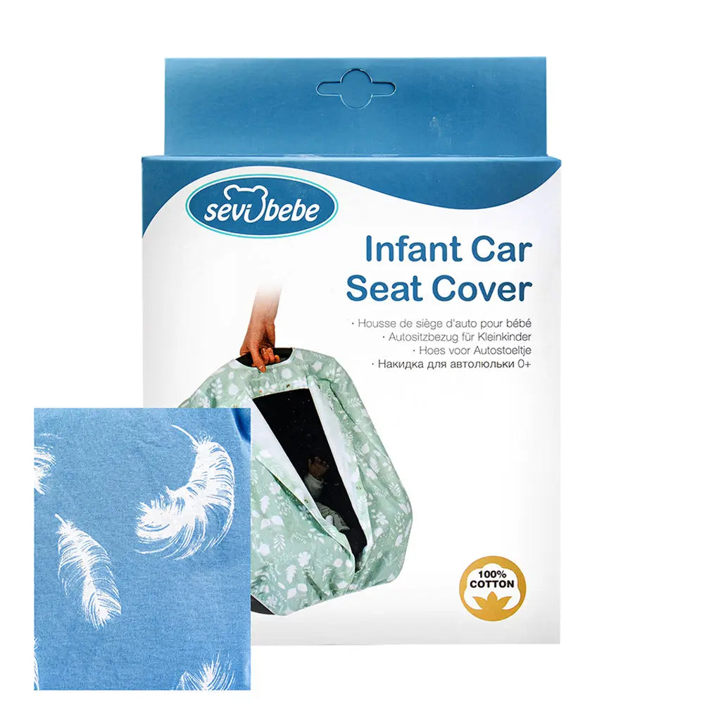 Sevi Bebe Infant Car Seat Cover - Feather Pattern Sevi Bebe