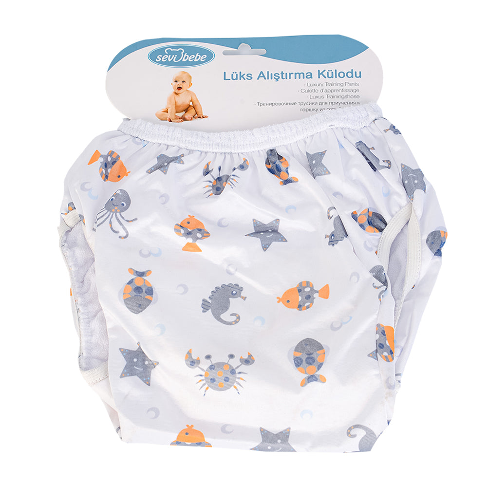 Sevi Bebe Luxury Training Pants - Aquarium Pattern