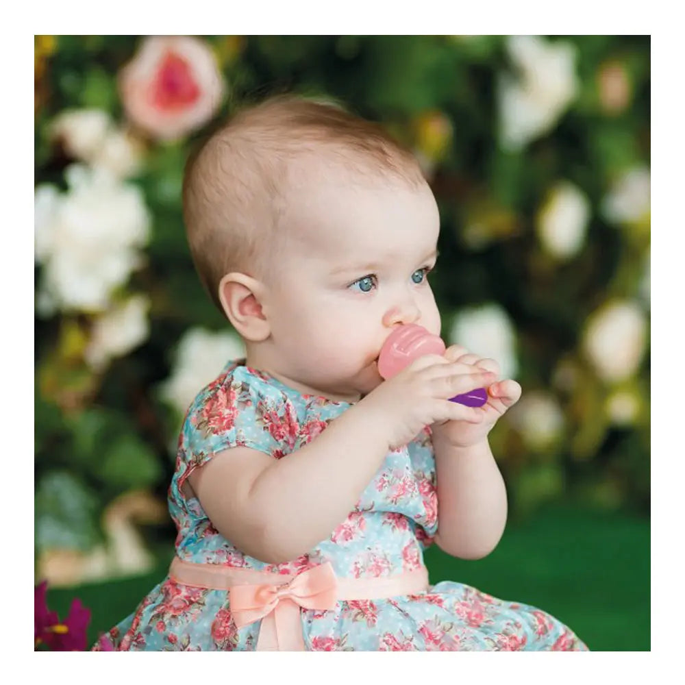 Sevi Bebe Silicone Fresh Food Feeder & Teether - Pink Sevi Bebe