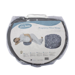 Sevi Bebe Pregnancy Pillow Wedge - Grey Stars