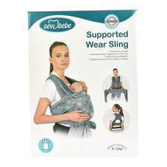 Sevi Bebe Supported Wear Sling - Dark Blue