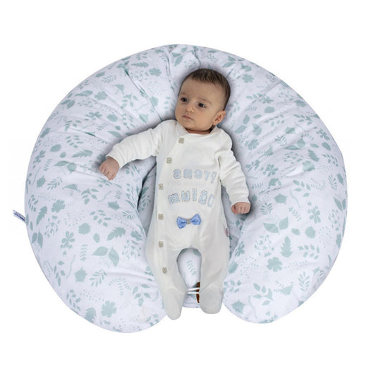 Sevi Bebe Multifunctional Pregnancy & Breastfeeding Pillow with Internal Cushion - Leaf Pattern