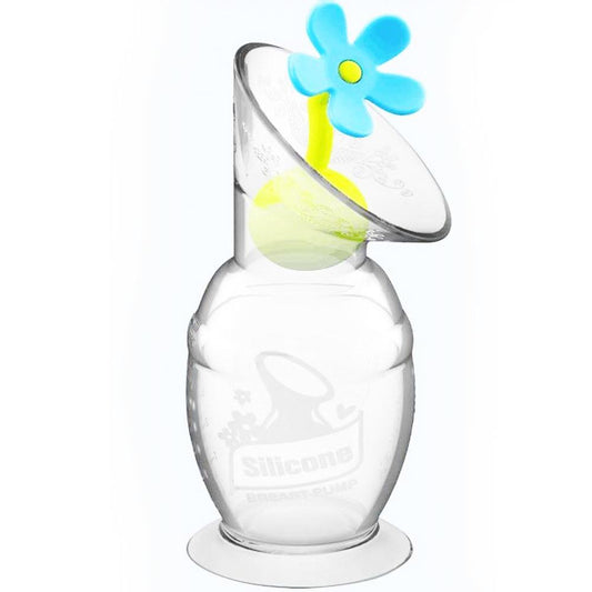 Haakaa Silicone Breast Pump Flower Stopper - Blue