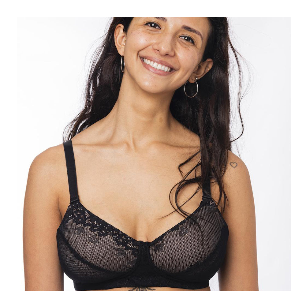 Simple Wishes The Sling Bra (Black Lace) - Limited Edition Lemonade Line -  32D