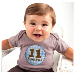 Sticky Bellies Stickers: Newborn OhSew Handsome - 0-12 Months