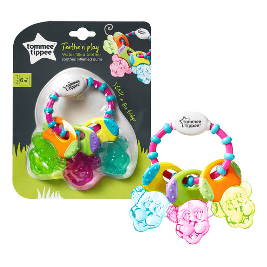 Tommee Tippee Teethe n Play Water Teether, (6 months +) - Multi Color