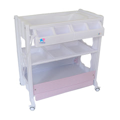 TheKiddoz 2 in 1 Changing Table with Bathtub - Pink Design