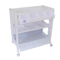 TheKiddoz 2 in 1 Changing Table with Bathtub - Star Design