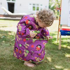 Tidy Tot Coverall Toddler Bib, Plum Purple