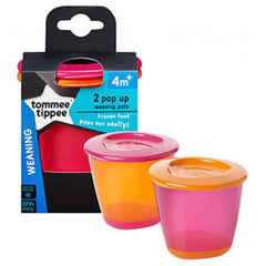 Tommee Tippee Pop Up Weaning Pots, pack of 2