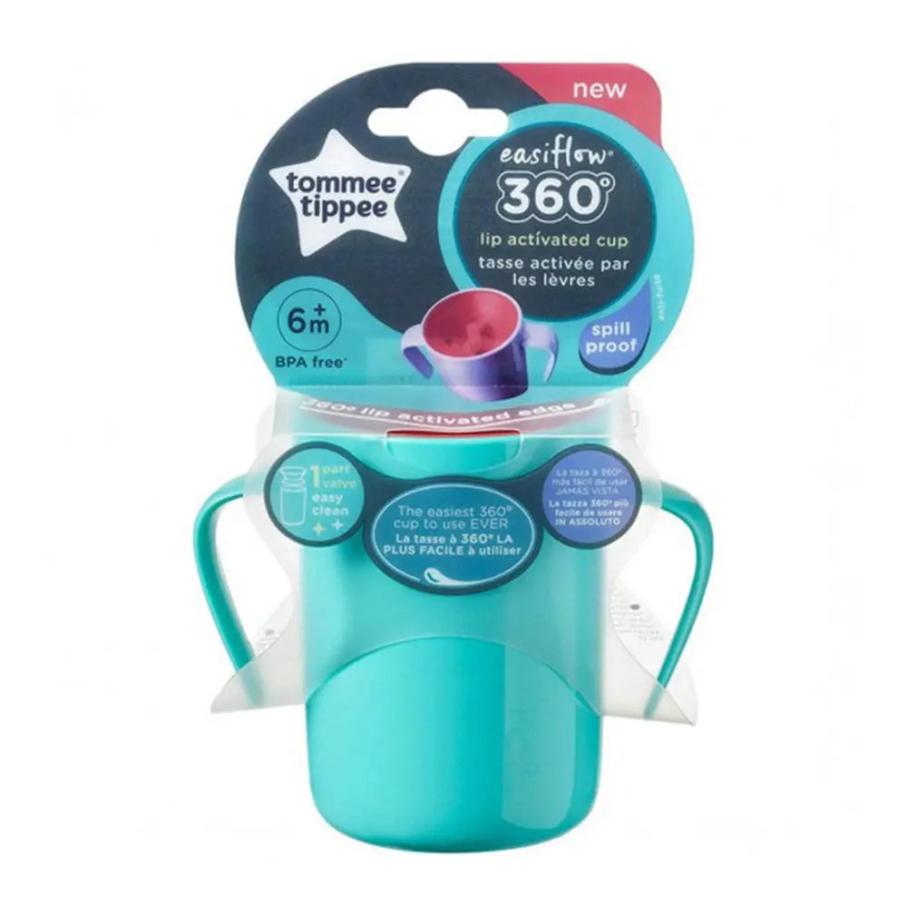 Tommee Tippee Handled Cup,  (360 ml ) , Turquoise Tommee Tippee
