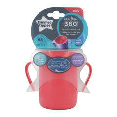 Tommee Tippee Handled Cup, ( 360 ml ), Red