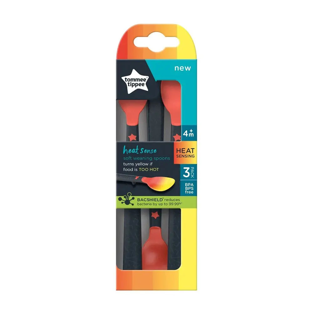 Tommee Tippee Heat Sense Soft Weaning Spoon - Pack of 4 Tommee Tippee
