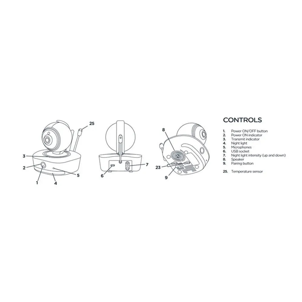 Tommee Tippee Ultimate Dreamee Sleep & Nursery Baby Monitor System Tommee Tippee