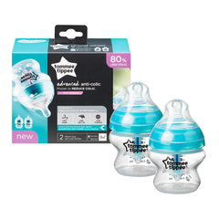 Tommee Tippee Anti-Colic Advanced Comfort Feeding Bottle, (150ml ), pack of 2