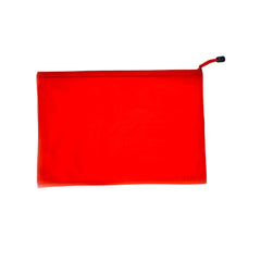 Waterproof Folder Zipper Bag, Red