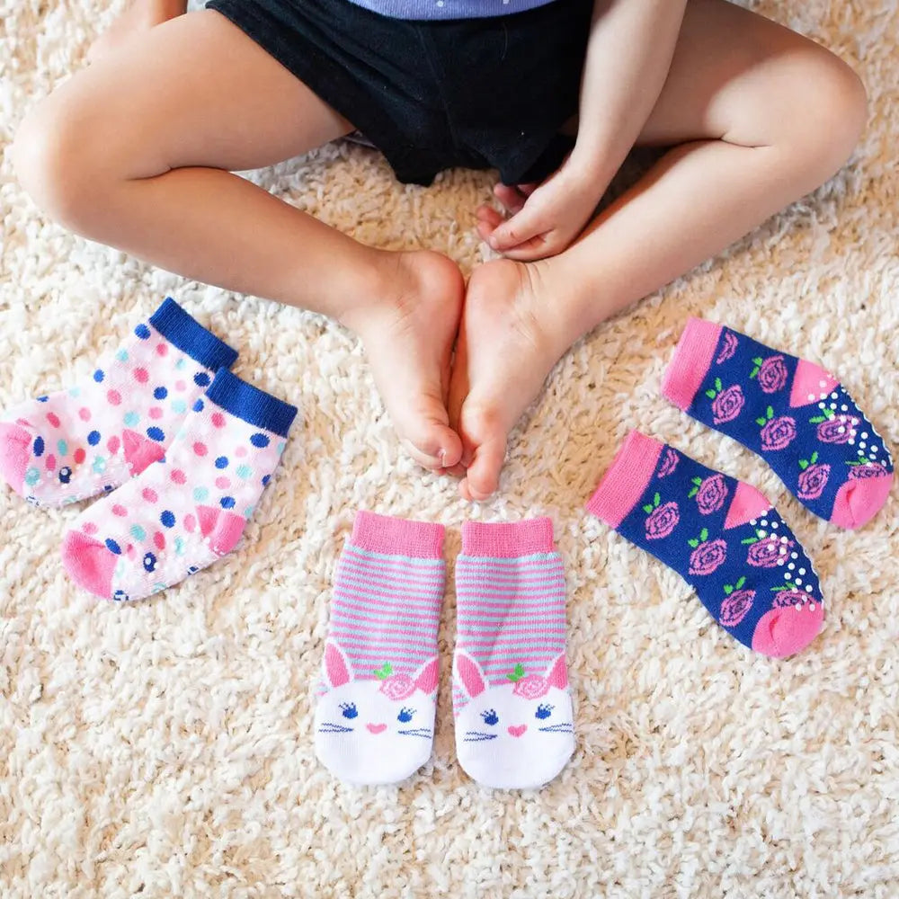 Zoocchini Baby Terry Sock Set - Pack of 3 - Bella the Bunny Zoocchini
