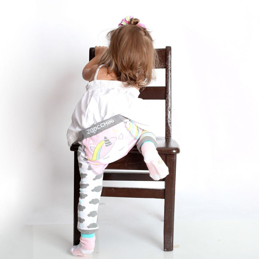 Zoocchini Comfort طقم ليجن وجورب للأطفال الرضع - ألي ذا أليكورن