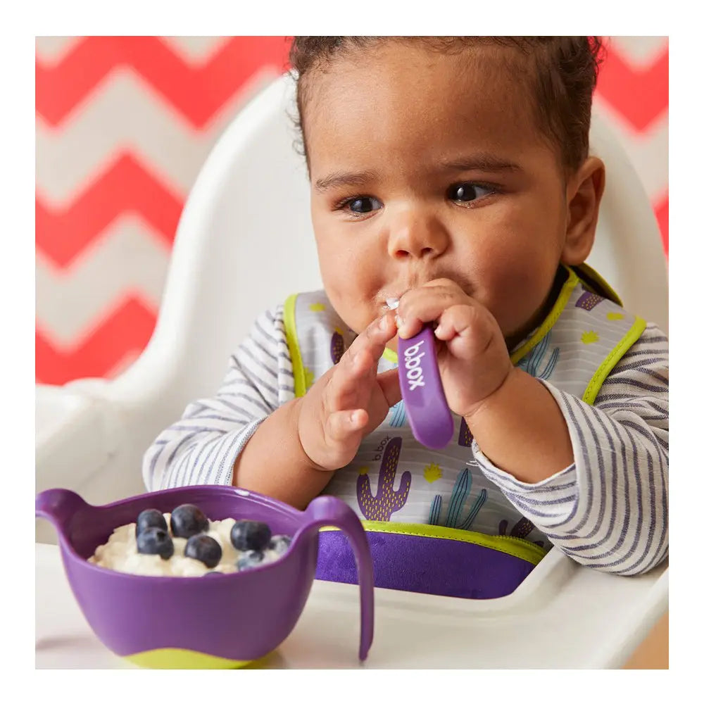 B.Box Travel Bib + Spoon -  Cactus Capers B.Box