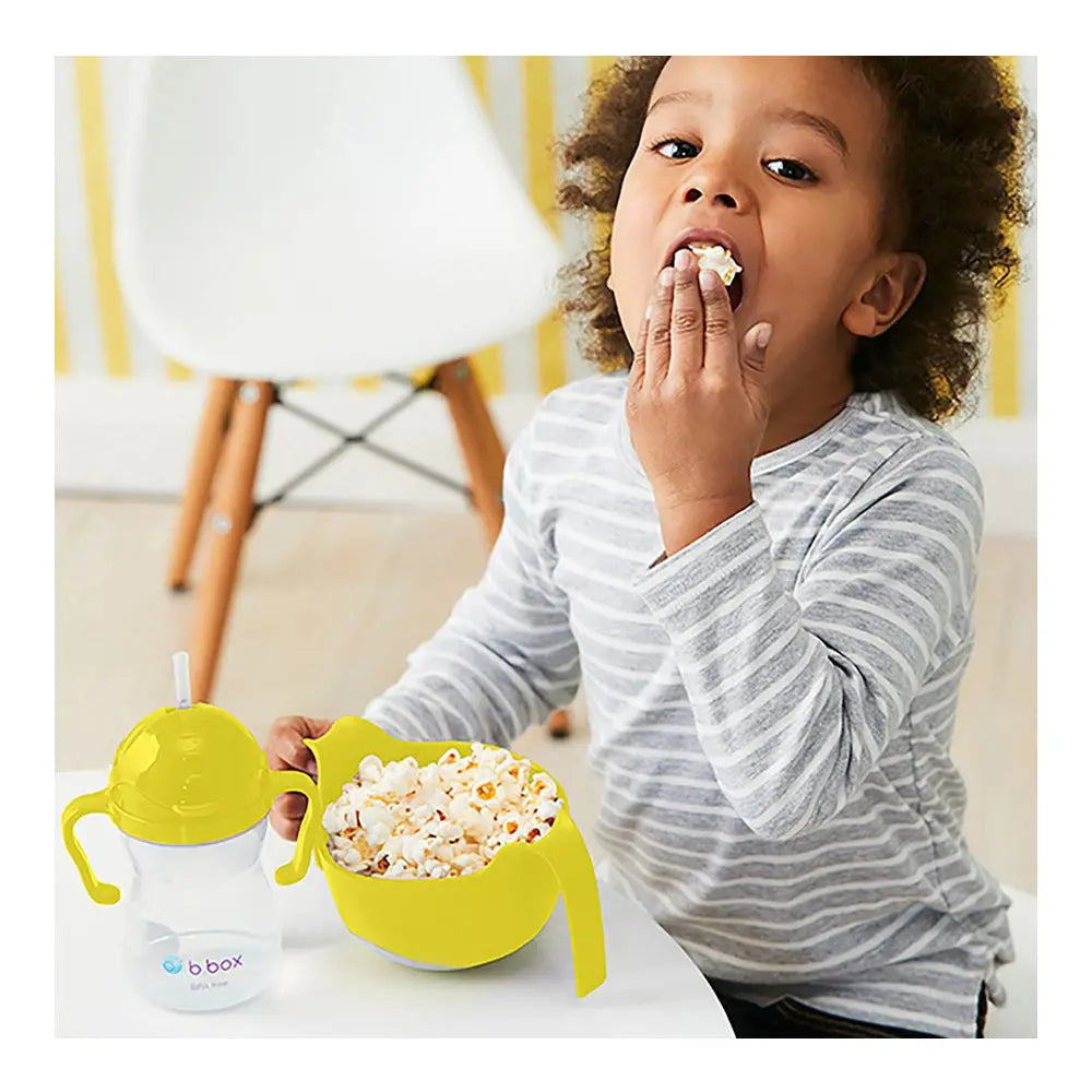 B.Box Bowl and Straw - Lemon Sherbet B.Box