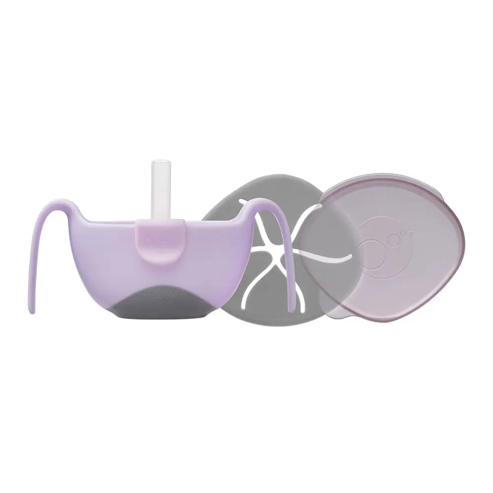 B.Box Bowl and Straw - Boysenberry B.Box