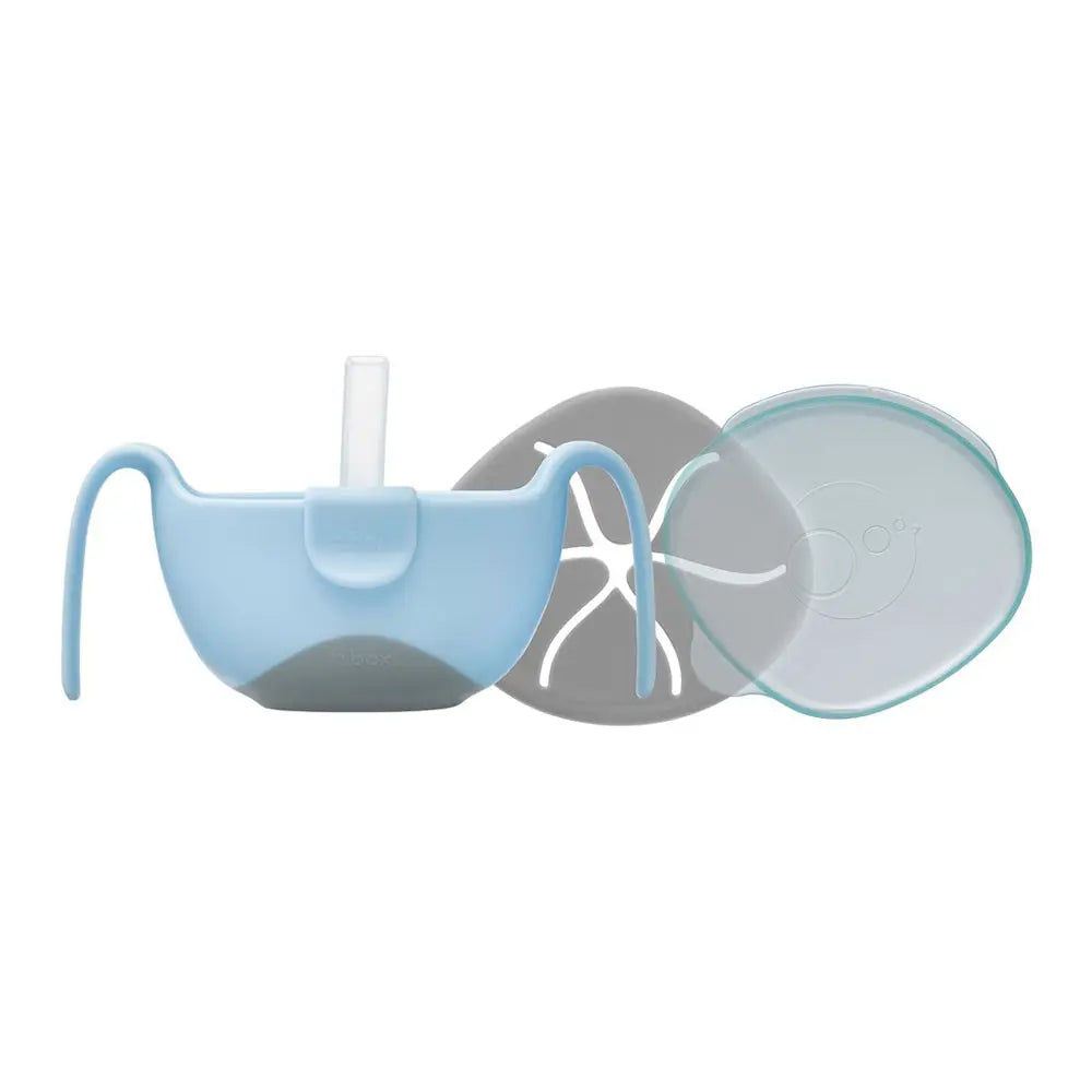 B.Box Bowl and Straw - Bubblegum B.Box