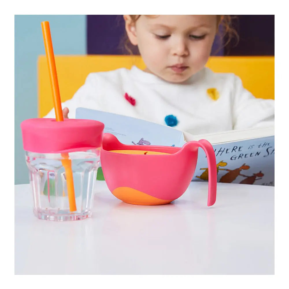 B.Box Bowl and Straw - Strawberry Shake B.Box