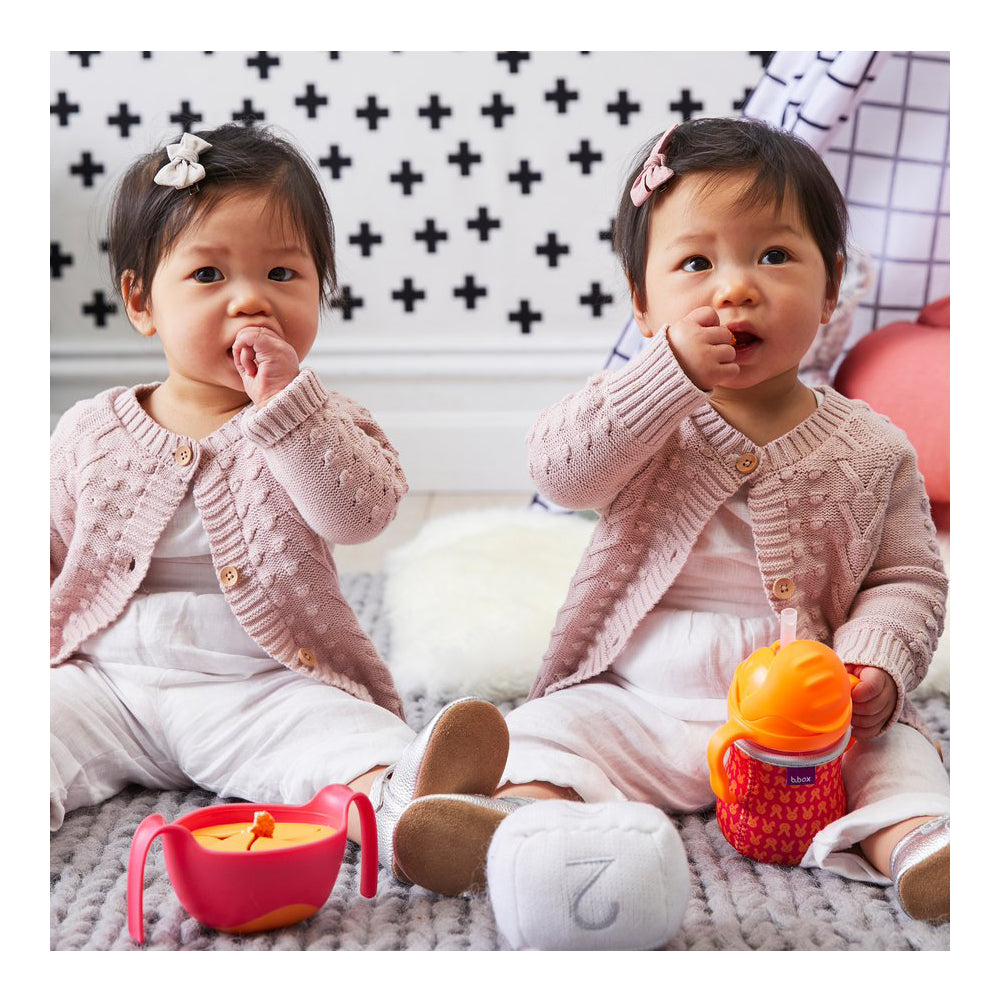 B.Box Bowl and Straw XL - Strawberry Shake