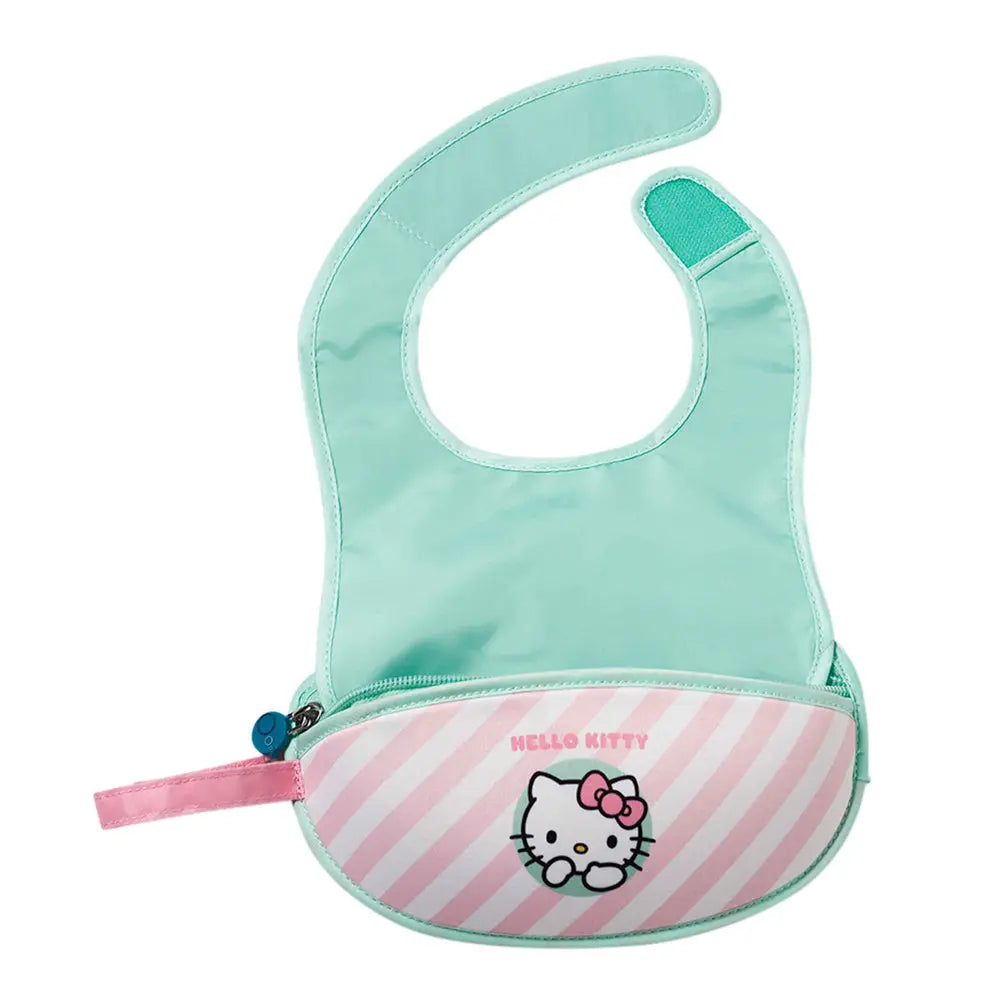 B.Box Hello Kitty Travel Bib + Spoon -  Candy Floss B.Box
