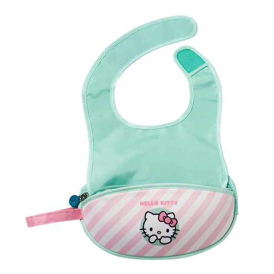 B.Box Hello Kitty Travel Bib + Spoon -  Candy Floss B.Box