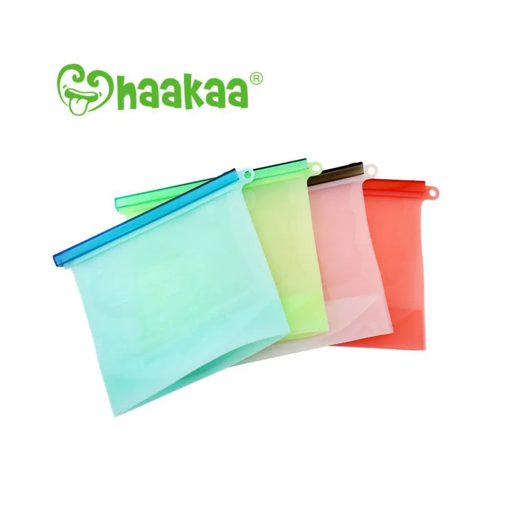 Haakaa Silicone fresh milk storage bags - Blue Haakaa
