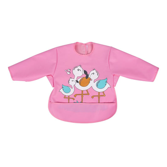 Sevi Bebe Long Sleeved Bib - Flamingo