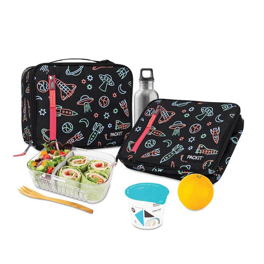 PackIt حقيبة غداء كلاسيكية قابلة للتجميد - نيون سبيس