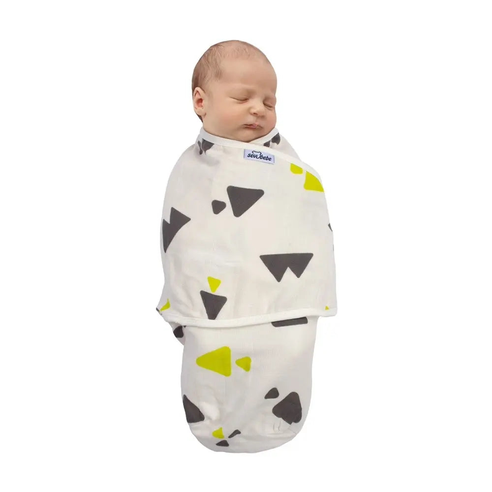 Sevi Bebe Organic Muslin Baby Swaddle - Triangle Pattern Sevi Bebe