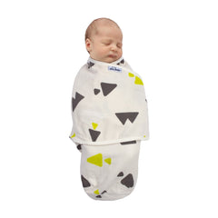 Sevi Bebe Organic Muslin Baby Swaddle - Triangle Pattern